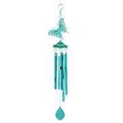 VIEROLA Wind Chime, 39" Butterfly Wind Chimes with 6 Aluminium Tubes, Deep Tone Memorial Windchimes