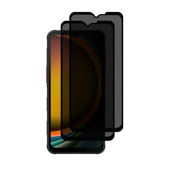 VIESUP 2 Pack Screen Protector Compatible with Samsung Galaxy XCover7 Pro Anti-spy Anti-Scratch 9H-Hardness Easy to Install Privacy Protective Glass