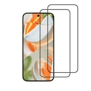 VIESUP 2PACK Black Screen Protector Compatible with Google Pixel 9 Pro XL HD Clear Tempered Glass - 9H Hardness Case Friendly Anti-Scratch