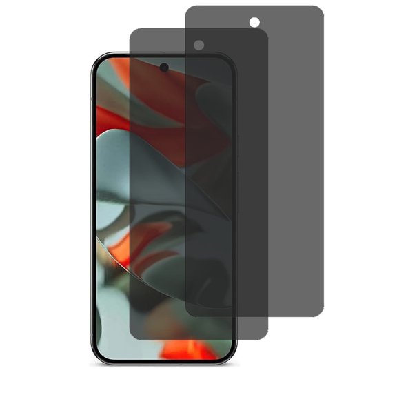 VIESUP 2PACK Screen Protector Compatible with Google Pixel 9 Pro 2024 Anti-spy , Easy Installation Anti-Scratch Privacy Protective Glass (Not Fingerprint Unlock Support)