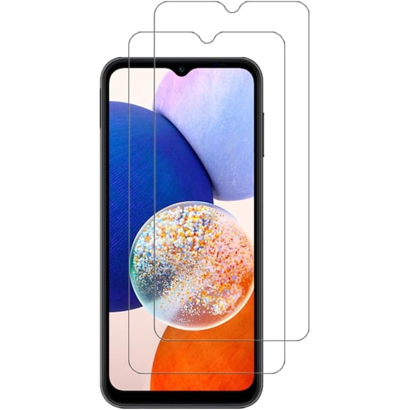 VIESUP 2PACK Screen Protector Compatible with Samsung Galaxy A14 5G 2022 6.6" HD Clear Tempered Glass - 9H Hardness Case Friendly Anti-Scratch Screen Protector Protective Tempered