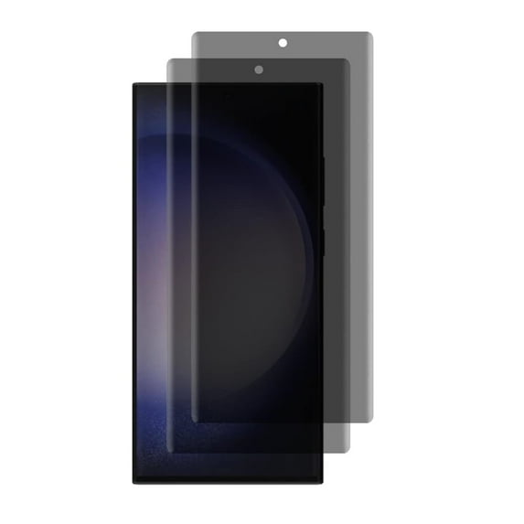 VIESUP 2PACK Screen Protector Compatible with Samsung Galazy S23 Ultra Anti-spy , Easy Installation Anti-Scratch Privacy Protective Glass (Not Fingerprint Unlock Support)
