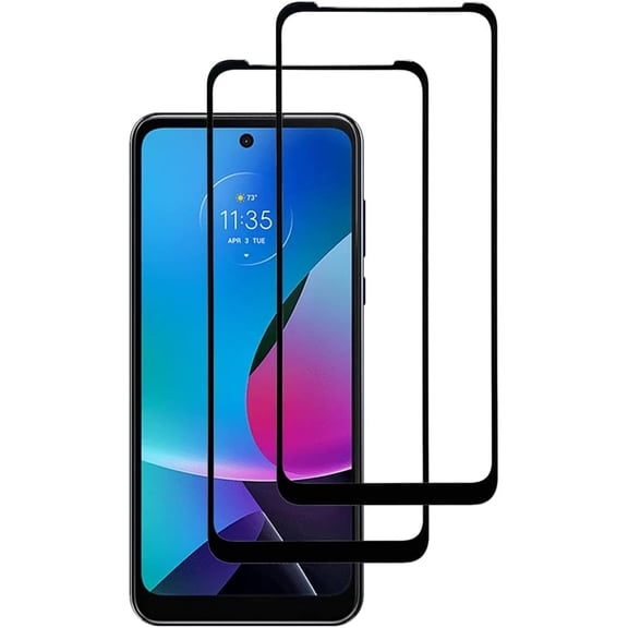 VIESUP 2PACK Screen Protector Compatible with Motorola Moto G Play 2023 6.5", Tempered Glass Protective Film Full Coverage Anti-scratch 9H Hardness