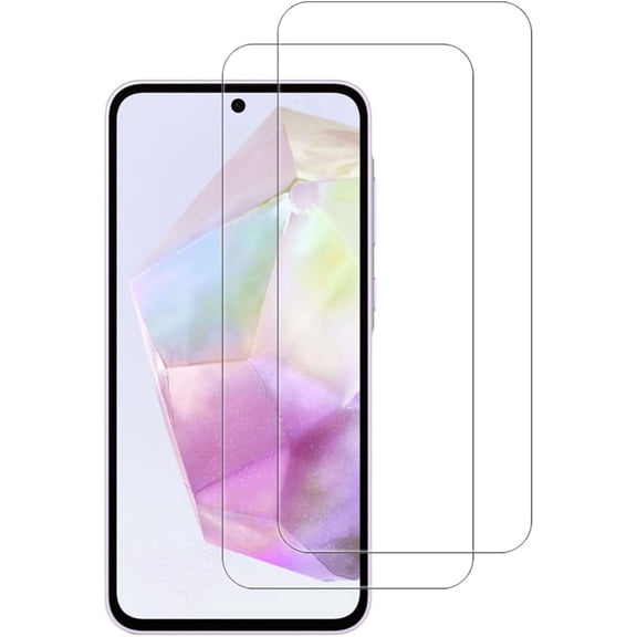 VIESUP 2PACK Screen Protector Compatible with Samsung Galaxy A35 5G Easy Installation Anti-Scratch Tempered Glass Screen Protector