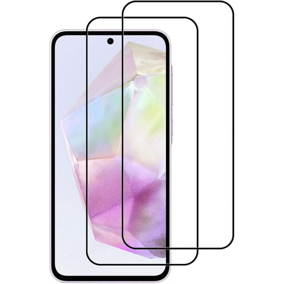 VIESUP 2PACK Screen Protector Compatible with Samsung Galaxy A35 5G Easy Installation Anti-Scratch Tempered Glass Screen Protector