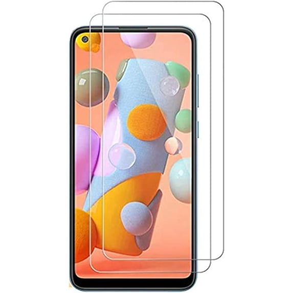 VIESUP 2Pack Screen Protector Compatible with Samsung Galaxy A11 Clear Tempered Glass 9H Hardness, Anti Scratch, Bubble Free, HD Protective Film