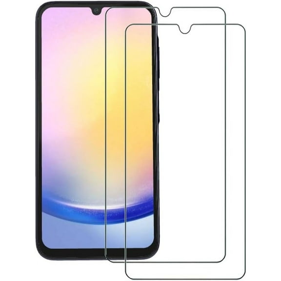 VIESUP 2Pack Screen Protector Tempered Glass Compatible with Samsung Galaxy A25 A256U 6.5 Inch - [Bubble Free] [Easy to Install] [Scratch Resistant ] HD Clear Film