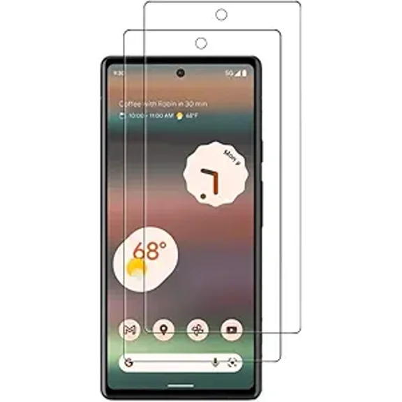 VIESUP 2Pack Tempered Glass Screen Protector Compatible with Google Pixel 6a 6.1" 9H Hardness, Bubble Free, Easy to Install HD Protective Film