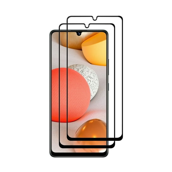 VIESUP Screen Protector for Samsung Galaxy A42 5G , 2-pack Black Full Coverage Anti-Scratch Tempered Glass Protective Protector for Samsung Galaxy A42 5G