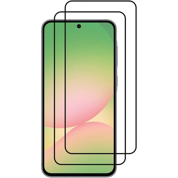 VIESUP Screen Protector for Samsung Galaxy A56 2025 ,2-pack Black Anti-Scratch Tempered Glass Protective Protector for Samsung Galaxy A56 2025