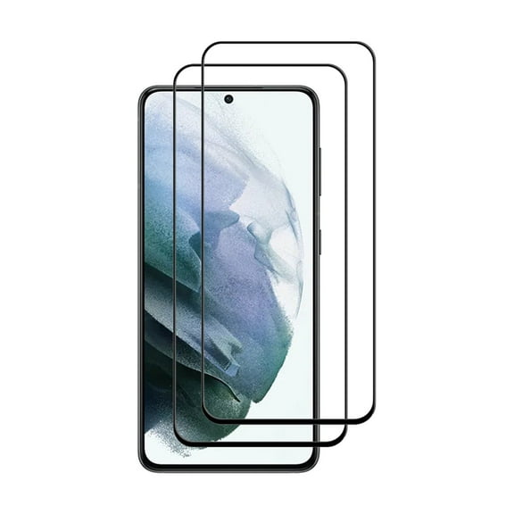 VIESUP Screen Protector for Samsung Galaxy S21 , 2-pack Black Full Coverage Anti-Scratch Tempered Glass Protective Protector for Samsung Galaxy S21