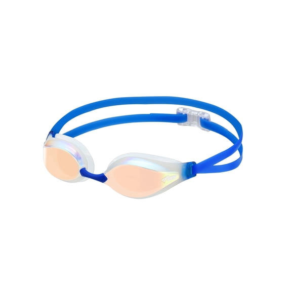 VIEW Swimming Gear V-240ASA AILE SWIPE Anti-Fog Racing Swim Goggles, Clear/Brown Mirrored Lens