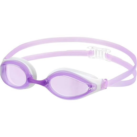 VIEW Swimming Gear V-240ASA AILE SWIPE Anti-Fog Racing Swim Goggles, Lavender