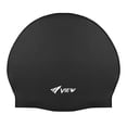 thumbnail image 1 of VIEW Swimming Gear V-31A Silicone Swim Cap, Black, 1 of 8