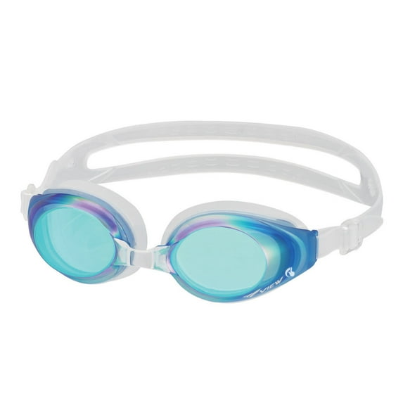 VIEW Swimming Gear V-630ASA SWIPE Fitness Swim Goggles, Blue/Emerald Mirrored Lens
