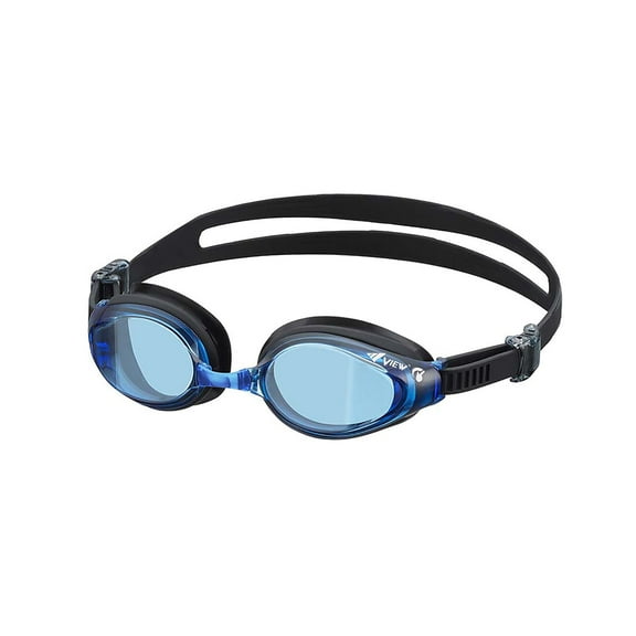 VIEW Swimming Gear V-640ASA SWIPE Curved Lens Fitness Swim Goggles, Blue/Black
