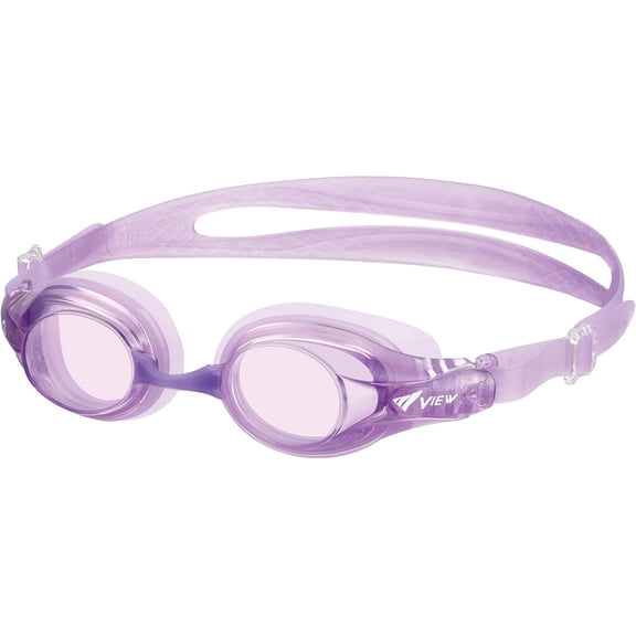 VIEW Swimming Gear Zutto V-722JASA SWIPE Anti-Fog Junior Swim Goggles for Age 6-12, Lavender