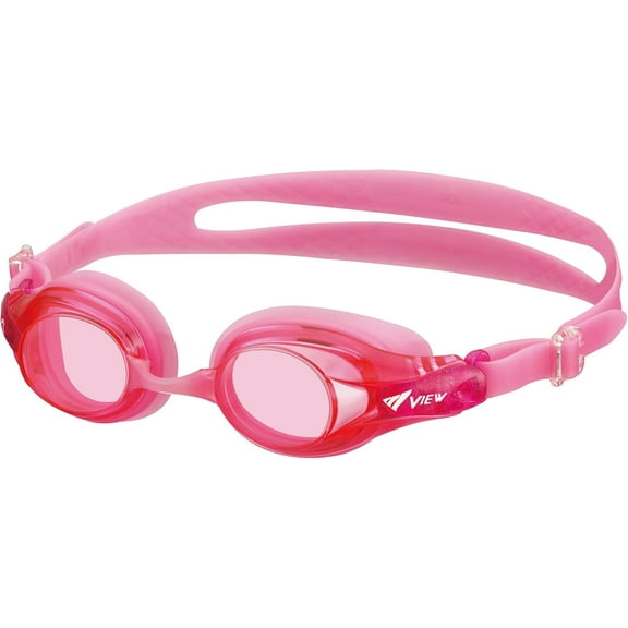 VIEW Swimming Gear Zutto V-722JASA SWIPE Anti-Fog Junior Swim Goggles for Age 6-12, Pink