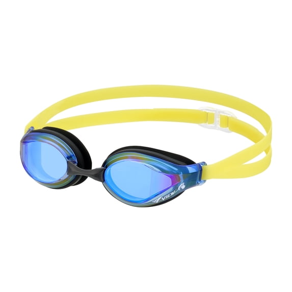 VIEW V-260JASA Try Junior SWIPE Anti-Fog Racing Swim Goggles, Blue/Blue Mirrored Lens