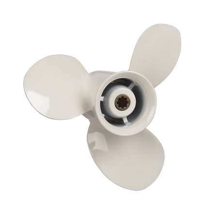 VIF 9 1/4x9-J OEM Aluminum Alloy Boat Propeller for Yamaha 9.9HP 15HP Outboard Motor 63V-45945-10-EL 9.25x9,8 Spline Tooth