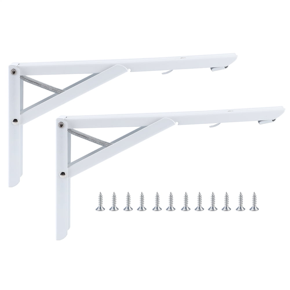 VIFERR Folding Shelf Brackets 2PCS Triangular Folding Brackets Wall