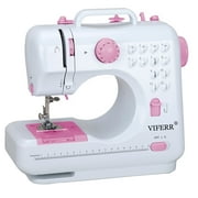 VIFERR Portable Sewing Machine, Mini Handheld Electric Sewing Machines 12 Stitches for Beginners Kids - Pink