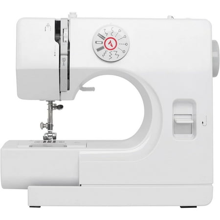 DEWIN Sewing Machine,Mini Sewing Machine for Beginners,Sewing Machines with Reverse Sewing and 12 Built-in Stitches,with Foot Pedal(White)