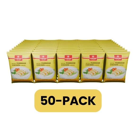 VIFON Chicken Flavor Instant Smooth Rice Porridge (Chao Ga) 50-Packs 1.75 oz