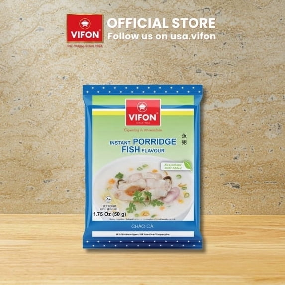 VIFON Fish Flavor Porridge (Chao Ca) 10-Packs 1.75 oz