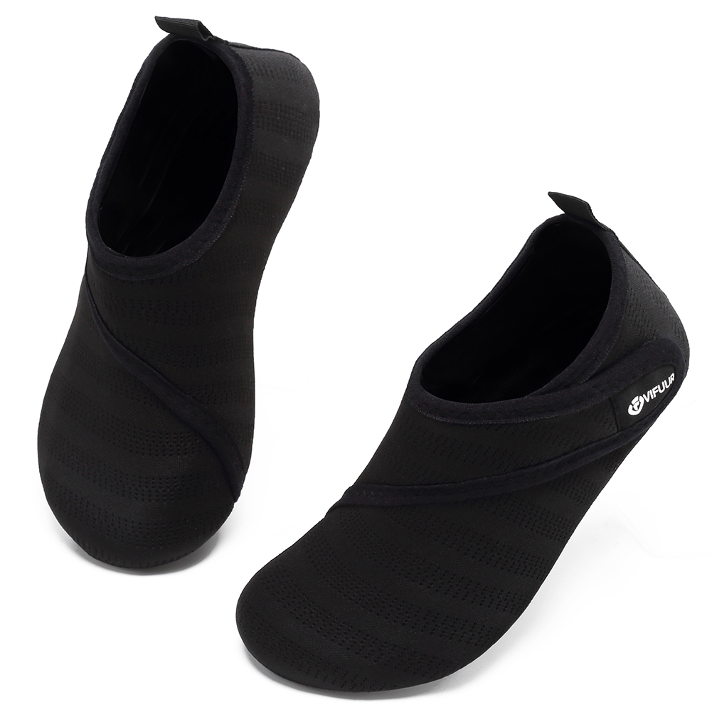 WOELIVE Scarpe da Immersione Uomo Donna Scarpette Sport Acquatici Yoga Surf Spiaggia Corsa Traspirante Scarpe, Nero Blu, 37 EU