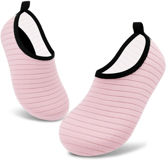 VIFUUR Kids Water Shoes Girls Boys Quick Dry Aqua Socks for Beach Swim Outdoor Sports Pink