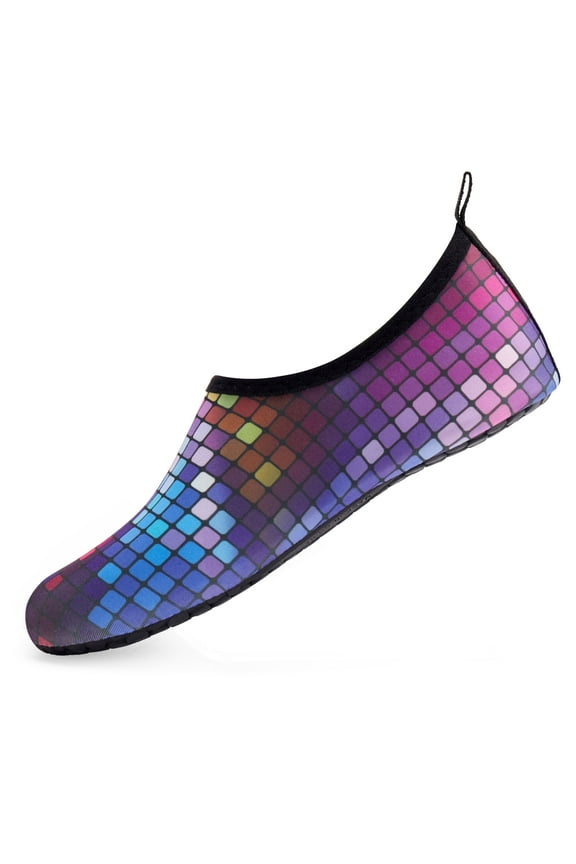 Water Shoes for Women Barefoot Quick-Dry Beach Swim Socks Colorful Square