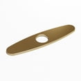 thumbnail image 1 of VIGO 10 in. Kitchen Sink Faucet Hole Cover Deck Plate For 1 or 3 Hole in Matte Brushed Gold, 1 of 9