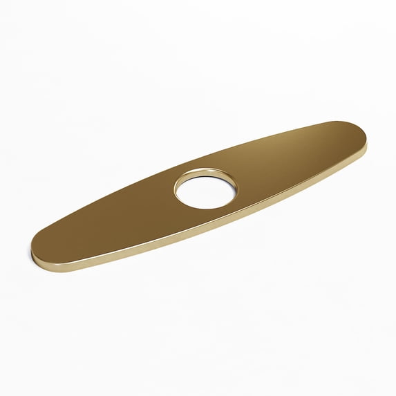 VIGO 10 in. Kitchen Sink Faucet Hole Cover Deck Plate For 1 or 3 Hole in Matte Brushed Gold