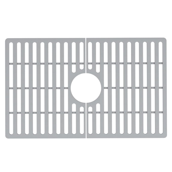 VIGO 23.75 in. x 14.875 in. Silicone Bottom Grid for 27 in. Single Bowl Kitchen Sink in Gray
