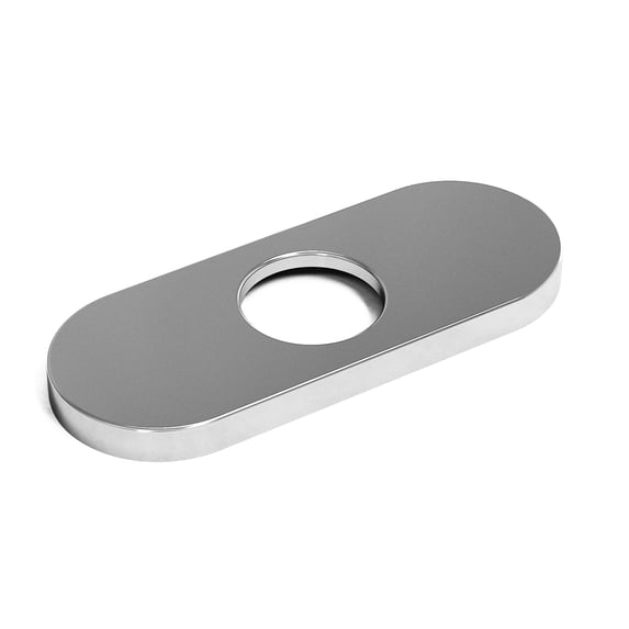 VIGO 5.5 in. Bathroom Sink Faucet Hole Cover Deck Plate For 1 or 3 Hole in Chrome