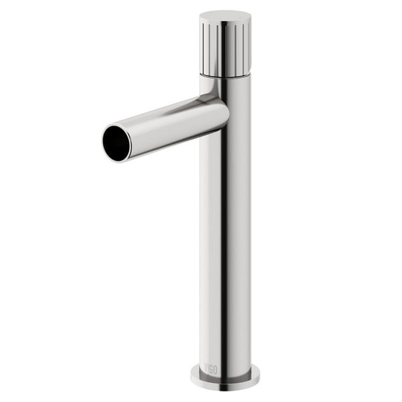 VIGO Ashford Single Handle Single-Hole Bathroom Vessel Faucet in Brushed Nickel