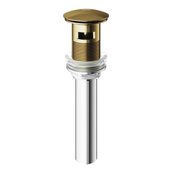 VIGO 1-3/4 in. Bathroom Sink Pop-Up Drain with Overflow in Matet Brushed Gold - VG16002MG