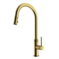 thumbnail image 1 of VIGO Bristol Single Handle Pull-Down Sprayer Kitchen Faucet in Matte Brushed Gold, 1 of 14