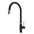 thumbnail image 1 of VIGO Bristol Single Handle Pull-Down Sprayer Kitchen Faucet in Stainless Steel and Matte Black, 1 of 14