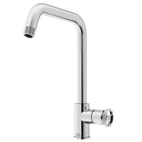 VIGO Cass Industrial 14 in. H Single Handle Kitchen Bar Faucet in Chrome