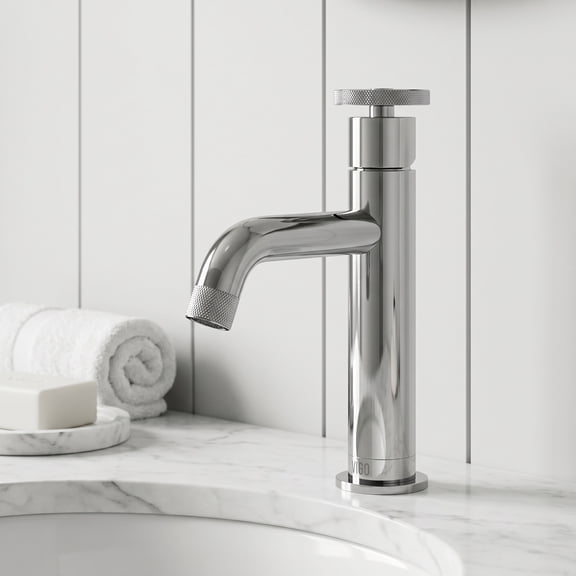 VIGO Cass Single Handle Single-Hole Bathroom Faucet in Chrome
