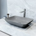 thumbnail image 1 of VIGO Concreto Stone Rectangular Bathroom Sink With Vessel Faucet in Brushed Nickel, 1 of 10