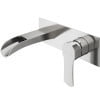 Cornelius 9 7/8" Black and Nickel Modern Wall Mounted Faucet