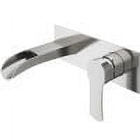 Cornelius 9 7/8" Black and Nickel Modern Wall Mounted Faucet