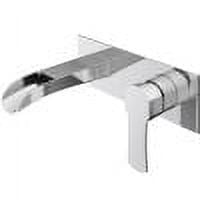 Cornelius 7-Layer Chrome Finish Modern Wall-Mount Bathroom Faucet