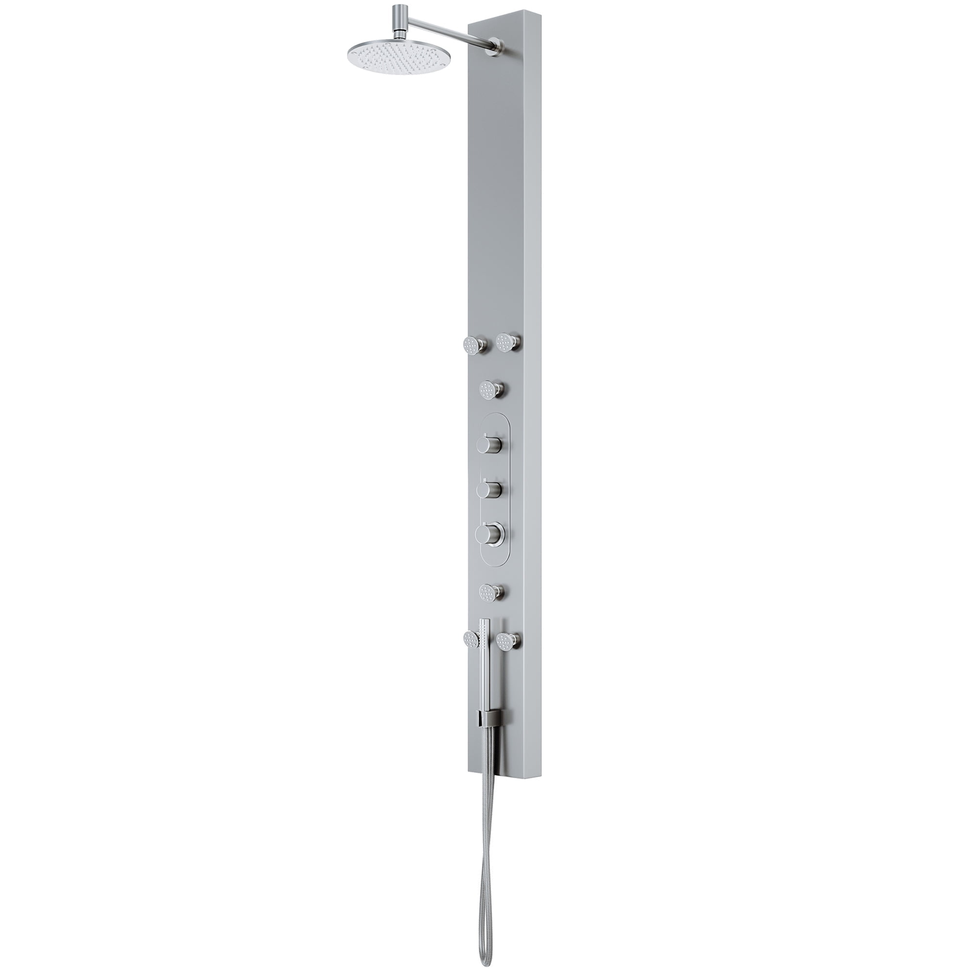Dilana 67" Stainless Steel 6-Jet Shower System with Hand Shower