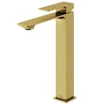 thumbnail image 1 of VIGO Dunn Single Handle Single-Hole Bathroom Vessel Faucet in Matte Brushed Gold, 1 of 13