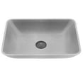 thumbnail image 1 of VIGO Duomo Gothic Gray Concreto Stone 18 in. L x 13 in. W x 4 in. H Rectangular Vessel Bathroom Sink, 1 of 8