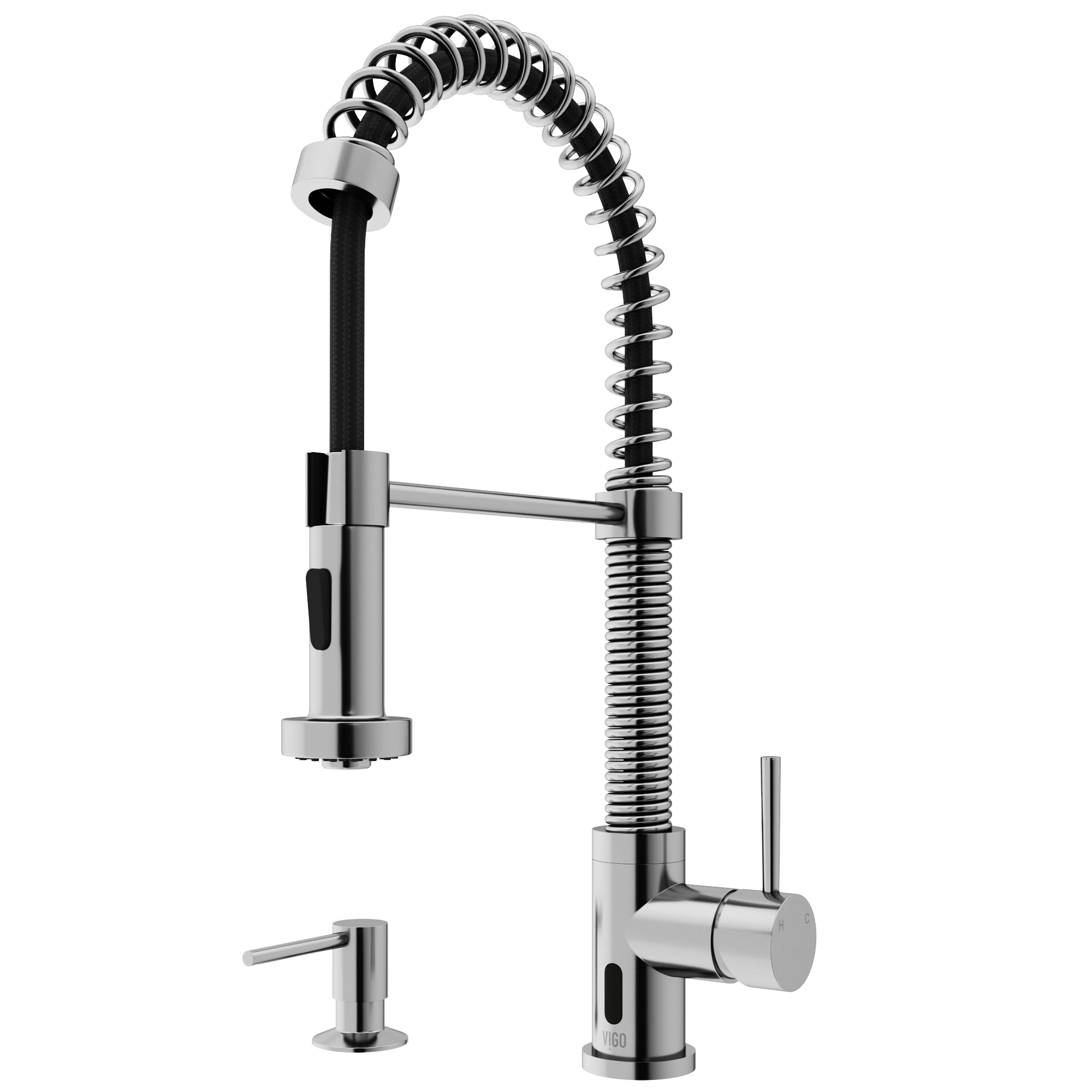 Stainless Steel Touchless Pull-Down Kitchen Faucet with Spray